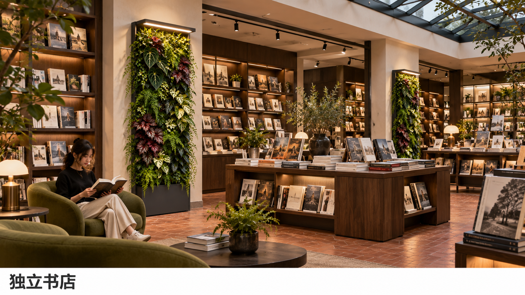 CANVIVA planting in an independent bookshop concept