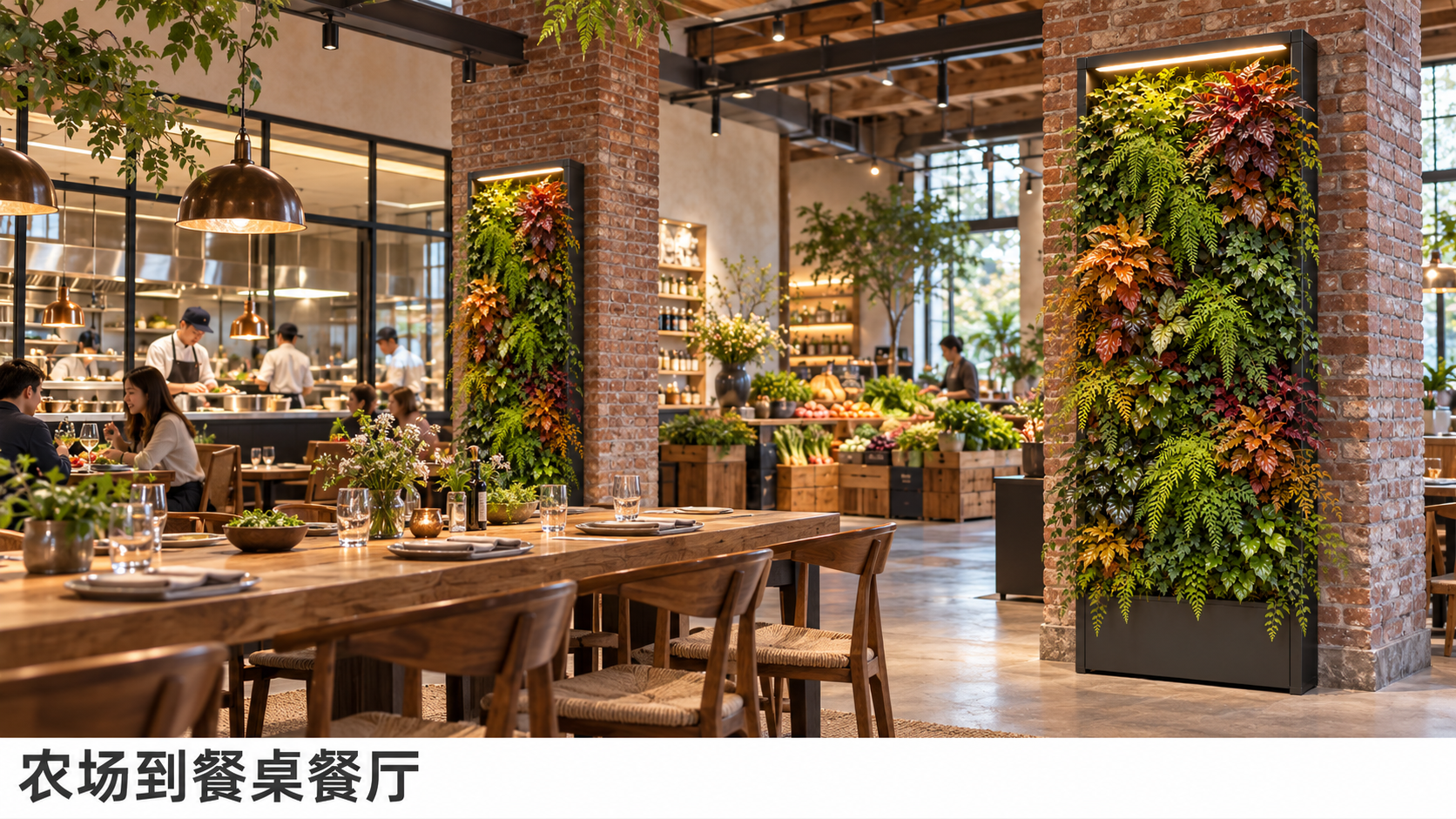 CANVIVA planting in a farm-to-table restaurant concept